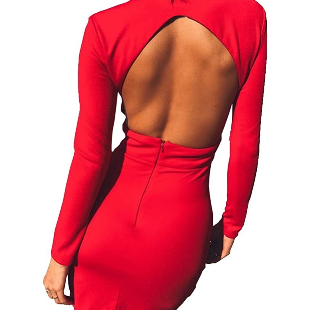 BACKLESS BODYCON DRESS